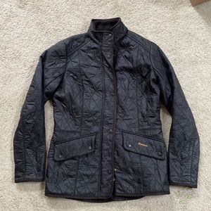 Barbour Calvary Diamond Quilted Black